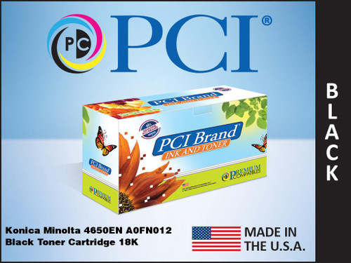 PCI Brand Konica Minolta A0FN012 Black Toner Cartridge