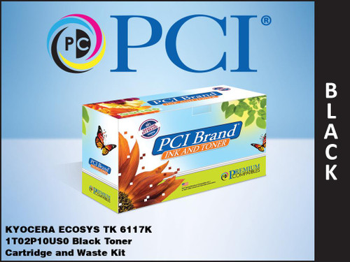PCI Brand Kyocera ECOSYS TK 6117K Black Toner Cartridge