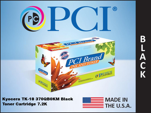 PCI Brand Kyocera 370QB0KM Black Toner Cartridge