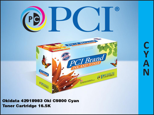 PCI Brand Okidata 42918983 Cyan Toner Cartridge PCI Brand Okidata 42918983 Cyan Toner Cartridge