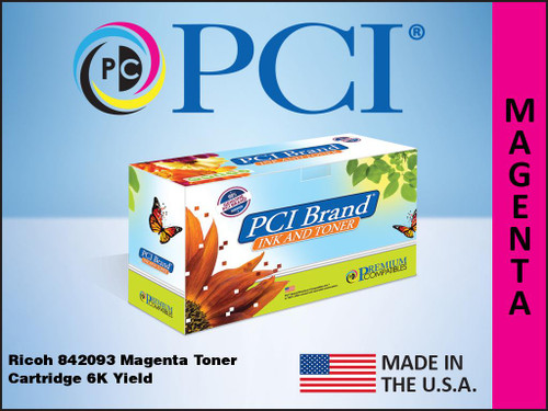 PCI Brand Ricoh 842093 Magenta toner cartridge PCI Brand Ricoh 842093 Magenta toner cartridge