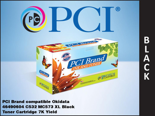 PCI Brand Okidata 46490601 Yellow Toner Cartridge PCI Brand Okidata 46490601 Yellow Toner Cartridge