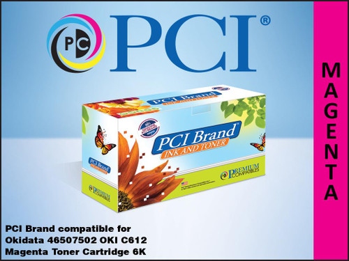 PCI Brand Okidata 46490602 Magenta Toner Cartridge PCI Brand Okidata 46490602 Magenta Toner Cartridge