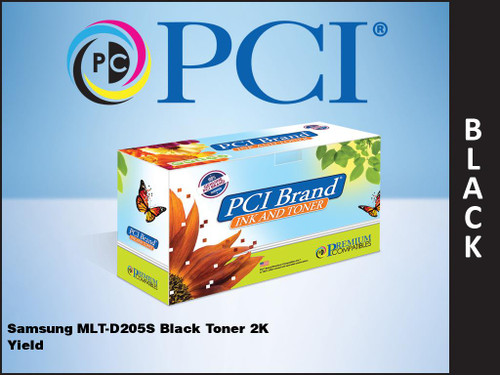 PCI Brand Samsung MLT D205S Black Toner 2K Yield PCI Brand Samsung MLT D205S Black Toner 2K Yield