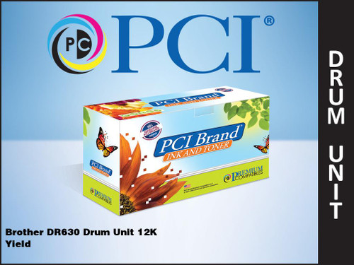 PCI Brand Brother DR630 Drum Unit 12K Yield PCI Brand Brother DR630 Drum Unit 12K Yield
