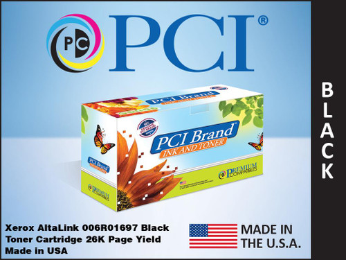 PCI Brand Xerox AltaLink 006R01697 Black Toner Cartridge 26K Page Yield PCI Brand Xerox AltaLink 006R01697 Black Toner Cartridge 26K Page Yield