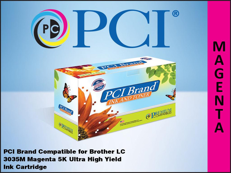 PCI Brand Brother LC3035M Magenta ink Cartridge