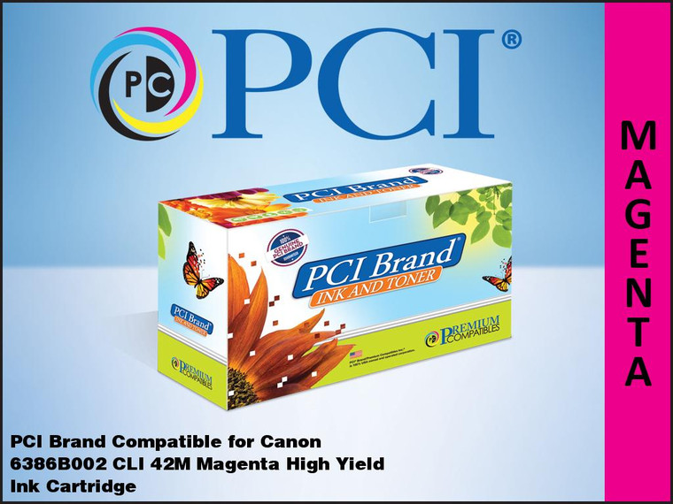 PCI Brand Canon 6386B002 CLI42M Magenta ink Cartridge