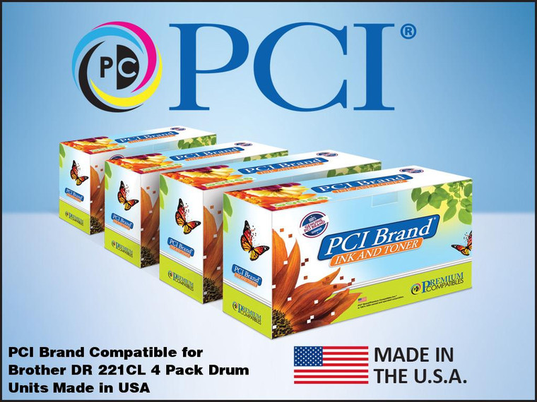 PCI Brand Brother DR221CL 4pack drum unit