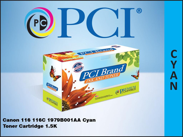 PCI Brand Canon 1979B001AA Cyan Toner Cartridge
