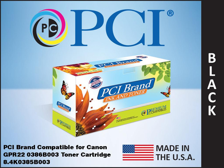 PCI Brand Canon 0386B003AA Black Toner Cartridge