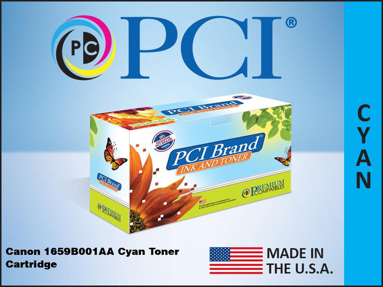 PCI Brand Canon 1659B001AA Cyan Toner Cartridge
