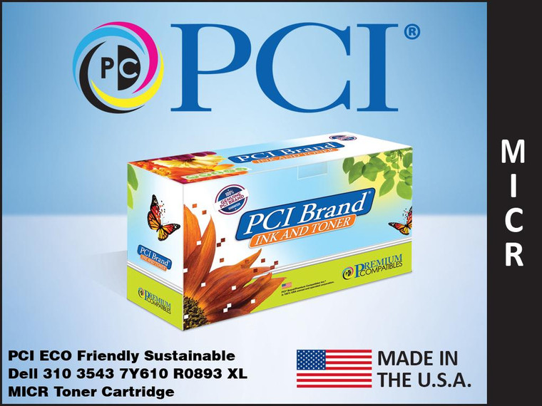 PCI Brand Dell 310 3543M MICR Toner Cartridge