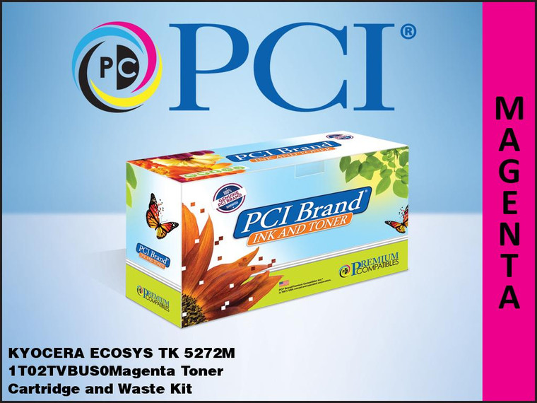 PCI Brand Kyocera ECOSYS TK5272M Magenta Toner Cartridge