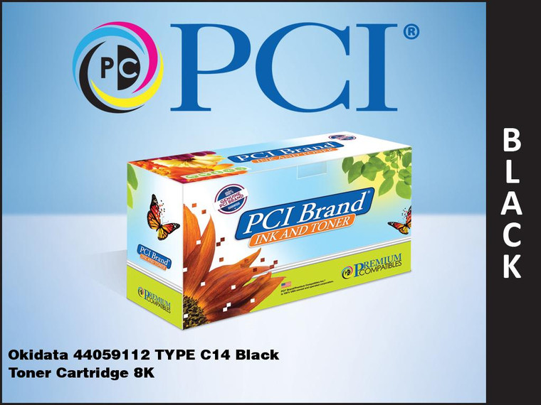 PCI Brand Okidata 44059112 Black Toner Cartridge