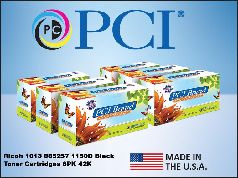 PCI Brand Ricoh 885257 Black Toner Cartridge