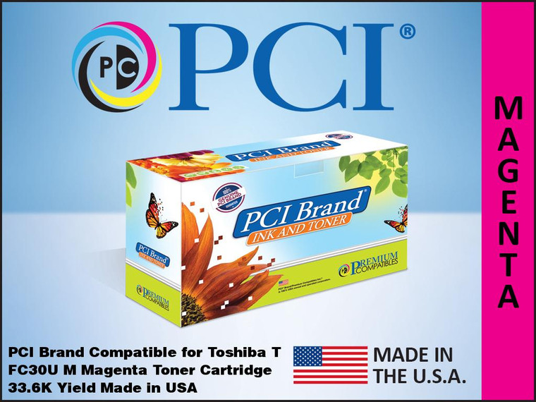 PCI Brand Toshiba TFC30UM Magenta Toner Cartridge