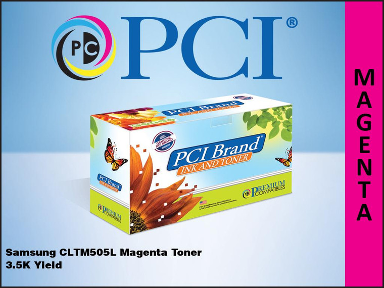 PCI Brand Samsung CLTM505L Magenta Toner 3.5K Yield