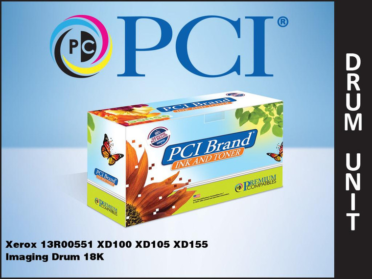PCI Brand Xerox 13R551 Black Drum Unit