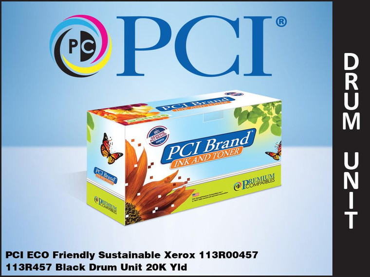 PCI Brand Xerox 113R457 Black Drum Unit