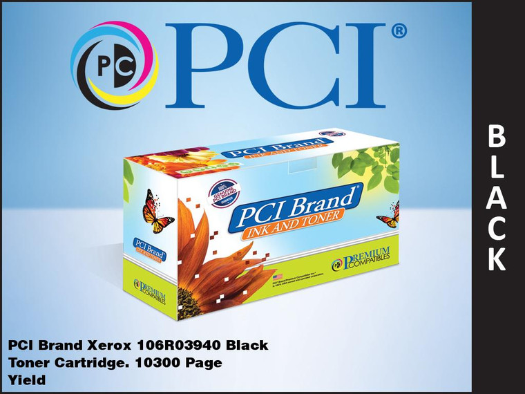 PCI Brand Xerox 106R03940 Black Toner Cartridge