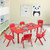 6-pack Kids Plastic Stackable Classroom Chairs-Red - Color: Red