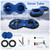 80 Inch 2-Person Inflatable Snow Sled for Kids and Adults-Blue - Color: Blue