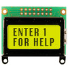 2x8 LCD Character STN Yellow/Green Display with Y/G Backlight Front On