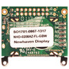 2x8 Caracteres LCD STN Gris con Retroiluminación Amarillo/Verde PCB Trasera