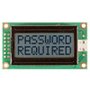 8x2 Monochrome Display With STN Gray with Yellow/Green Backlight Display Front Off