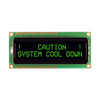 LCD 2x16 Character FSTN - Green backlight-display front ON