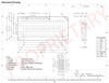 Especificação do desenho para NHD-0220GZ-FSW-GBW-LE-E