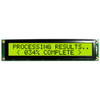 2x20 Character LCD STN Gray with Yellow/Green Backlight Front On
