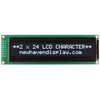 2x24 Character LCD DFSTN- met wit achtergrondlicht Front On