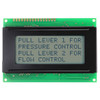 4x16 Zeichen LCD STN Grau mit gelber/grüner Hintergrundbeleuchtung Vorderseite Aus