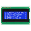 4x20 Caracteres LCD Serial STN Azul con Retroiluminación Blanca Pantalla Frontal Encendida