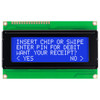 20x4 Character LCD STN Blue with White Backlight Front On