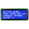 20x4 Character STN Blue LCD with White Backlight Front On