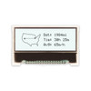 COG 128x32 Graphic LCD FSTN+ White Backlight Display front ON