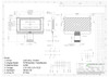 Especificação do desenho para NHD-C12864M1R-FSW-FTW-3V6