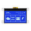 COG 128x64 LCD gráfico STN- Azul com luz de fundo branca