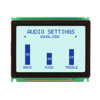 128x64 Grafisch LCD STN+ Grijs met witte achtergrondverlichting Display vooraan