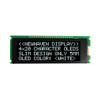 White 20x4 character Slim OLED display front ON