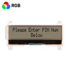 COG 2x20 Zeichen LCD Modul FSTN+ RGB Hintergrundbeleuchtung vorne