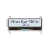 COG 2x20 Zeichen LCD-Modul FSTN+ Weiß Hintergrundbeleuchtung Front ON