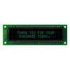 VFD 2x20 Character Module Dot-Matrix Display front ON