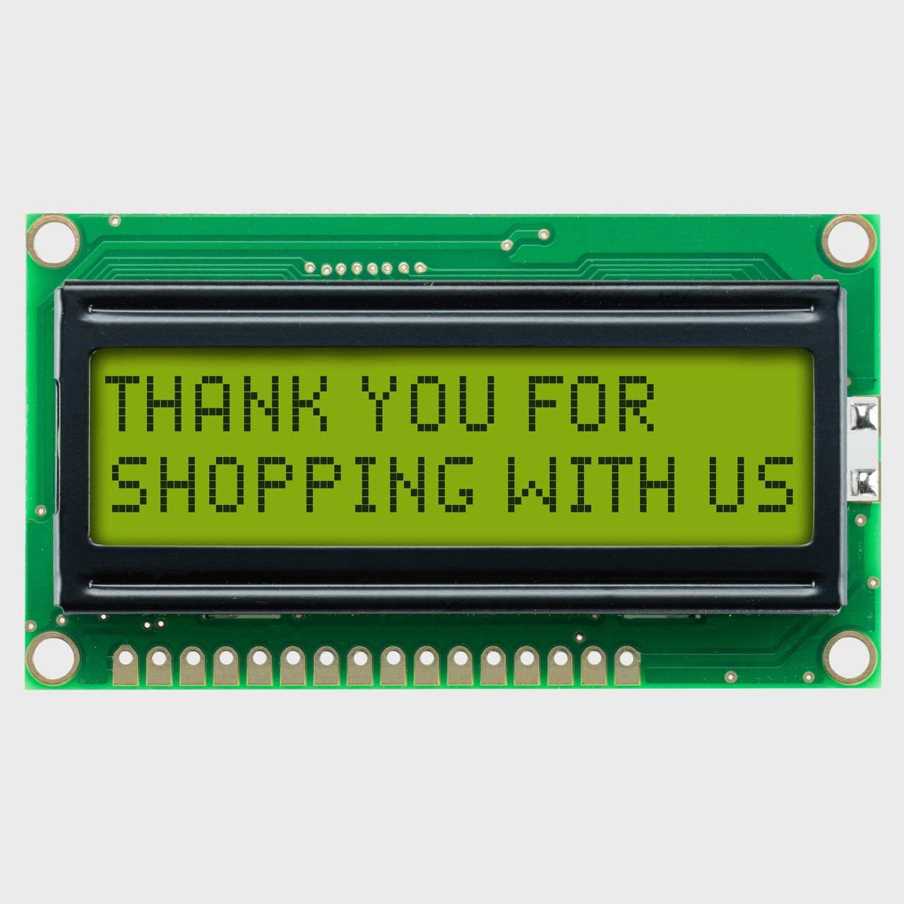 16x2 Character LCD | STN+ Yellow/Green Display with Yellow/Green