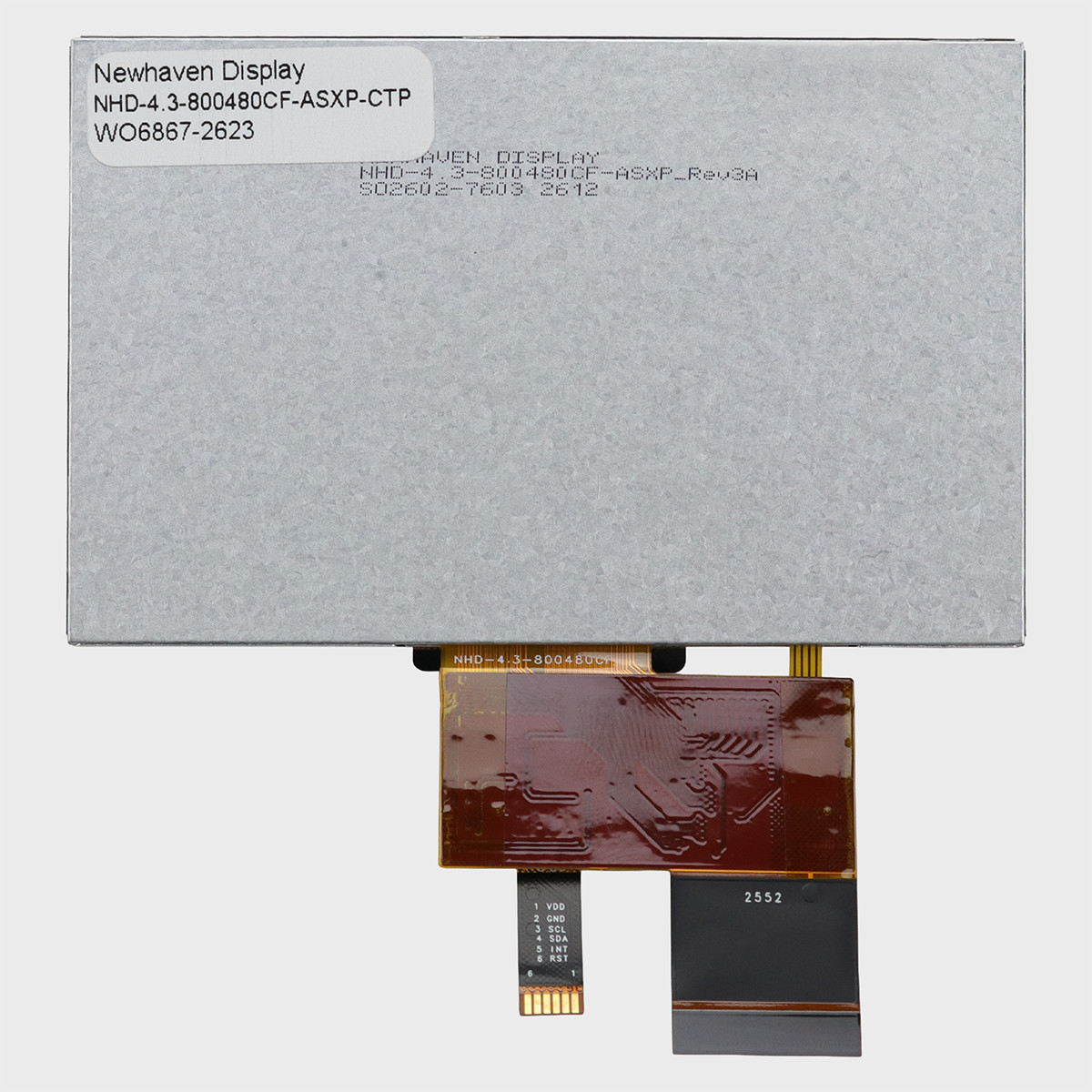 4.3 inch IPS High Resolution TFT LCD with Capacitive Touchscreen