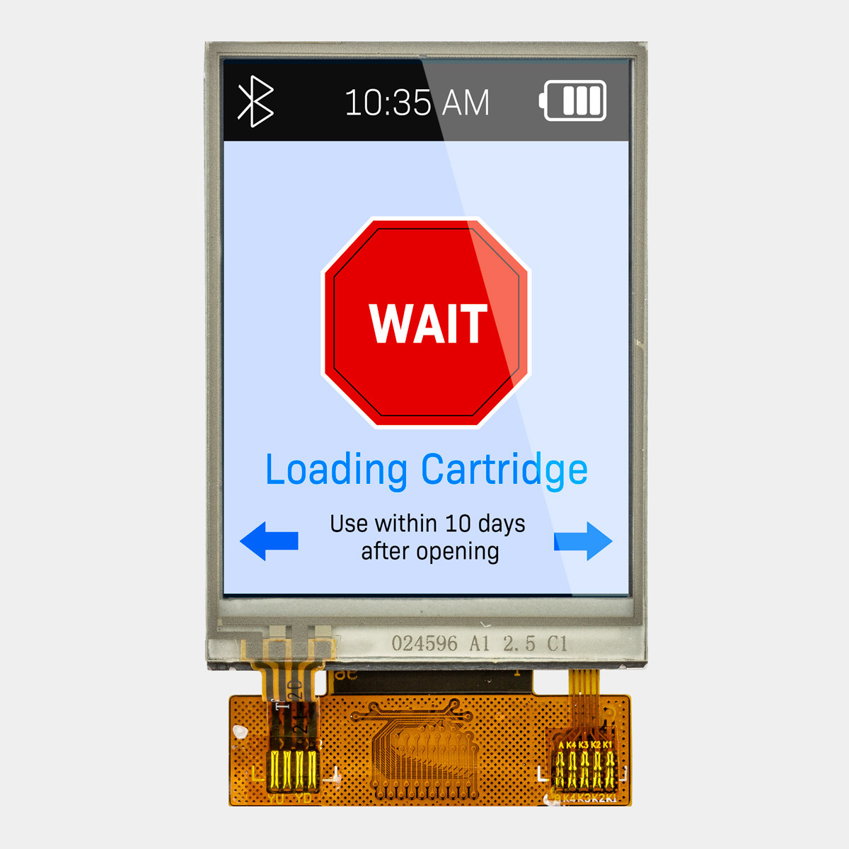 2.4インチ / 240x320 / 抵抗膜方式タッチスクリーン / 並列