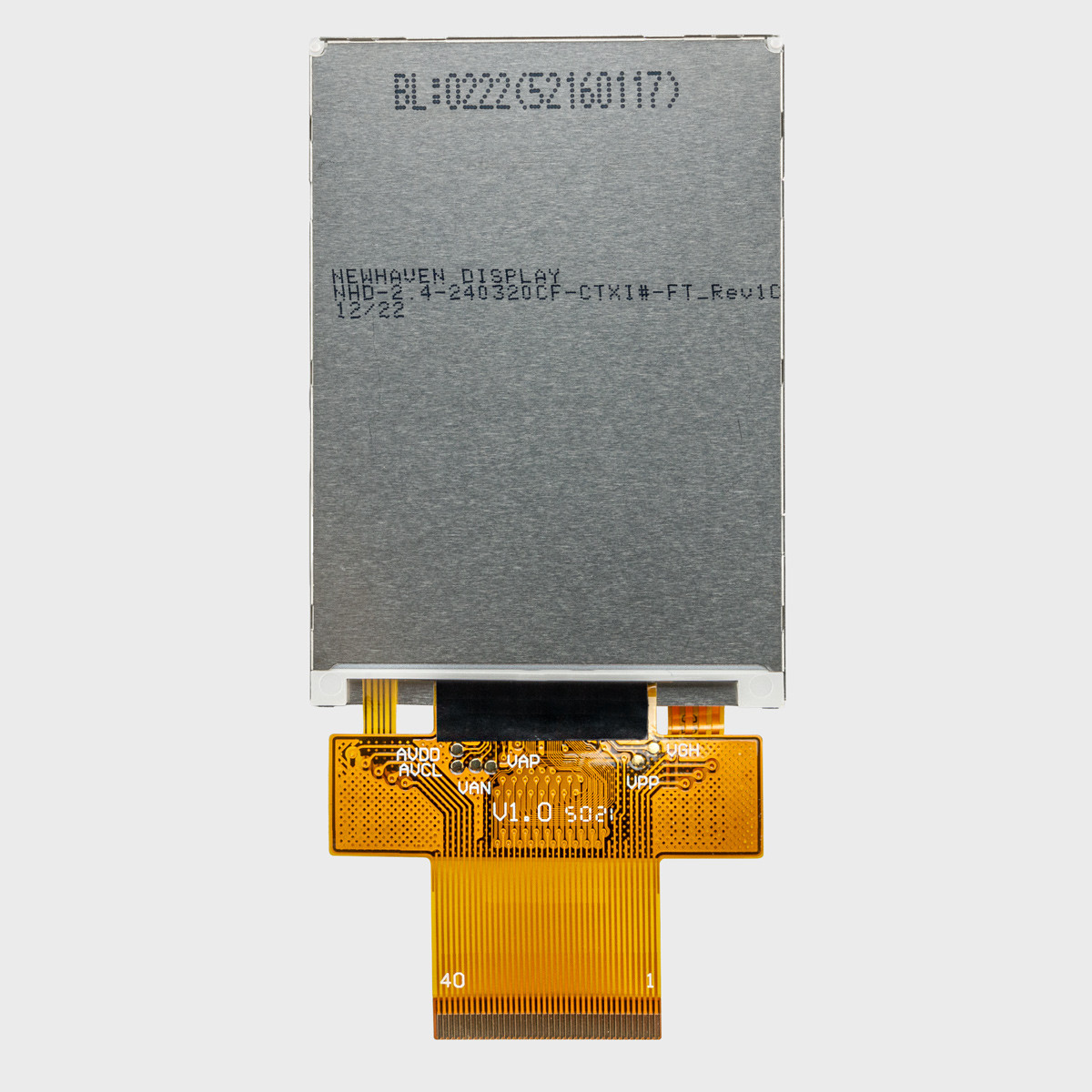 2.4 inch / 240x320 / Resistive Touchscreen / Parallel Interface